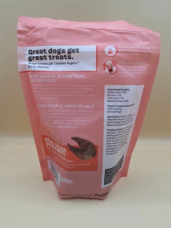 BARK Swimmy Jerky Bars Salmon 3oz Pack - Picture 4 of 7